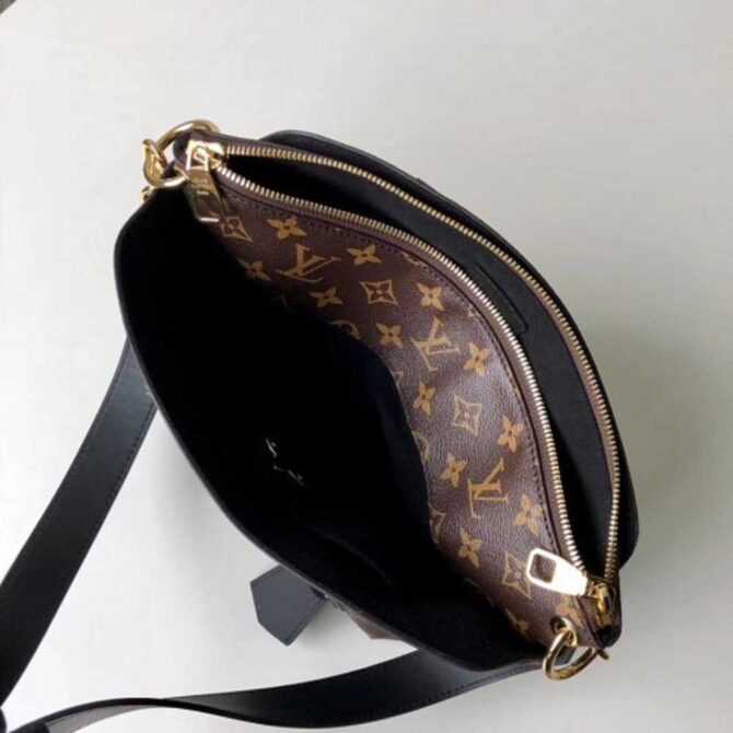 Louis Vuitton Replica Monogram Canvas Flower Zipped Tote BB Bag M44351 Noir 2019