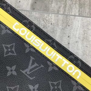 Louis Vuitton Replica Monogram Canvas Large Pouch Clutch Yellow 2018
