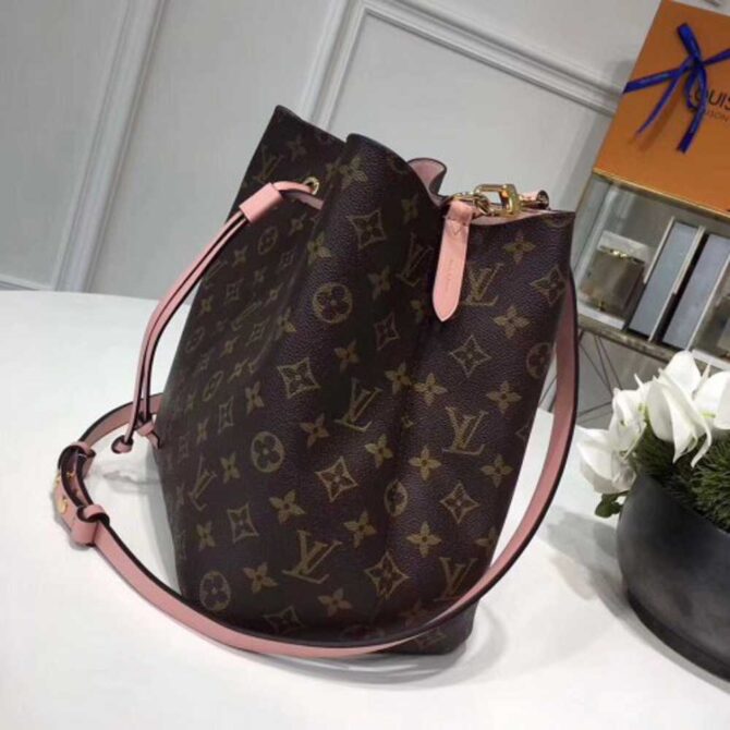 Louis Vuitton Replica Monogram Canvas NeoNoe Bag M44022 Pink 2018
