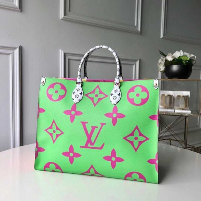 Louis Vuitton Replica Monogram Canvas Onthego Tote Bag M44570 green 2019