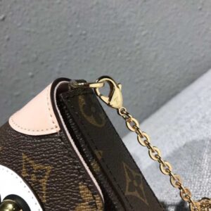 Louis Vuitton Replica Monogram Canvas Pochette Felicie Chain Wallet Bag M67248 Dog 2018