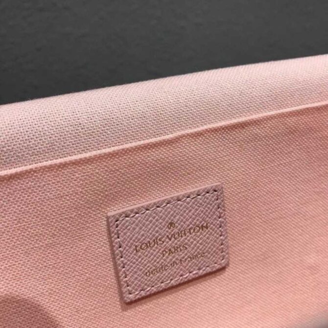 Louis Vuitton Replica Monogram Canvas Pochette Felicie Chain Wallet Bag M67248 Dog 2018