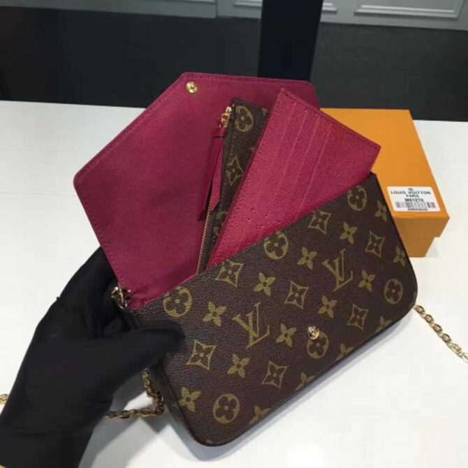 Louis Vuitton Replica Monogram Canvas Pochette Felicie Chain Wallet M61276 Bag
