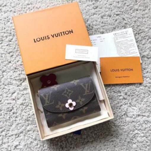 Louis Vuitton Replica Monogram Canvas Rosalie Coin Purse M62361 Fuchsia