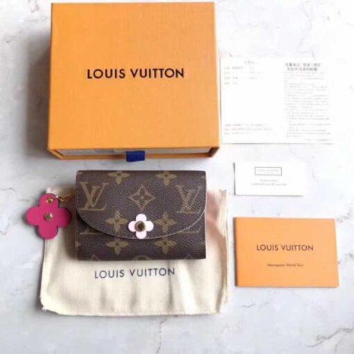 Louis Vuitton Replica Monogram Canvas Rosalie Coin Purse M62361 Pink