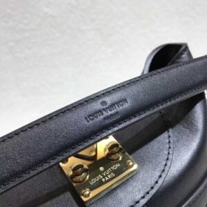 Louis Vuitton Replica Monogram Canvas Shoulder Bucket Bag Black 2018
