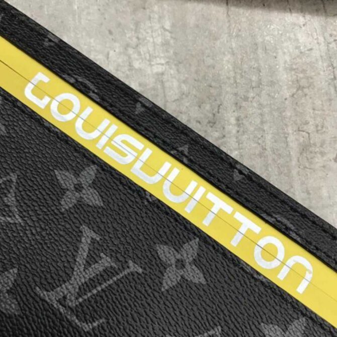 Louis Vuitton Replica Monogram Canvas Small Pouch Clutch Yellow 2018