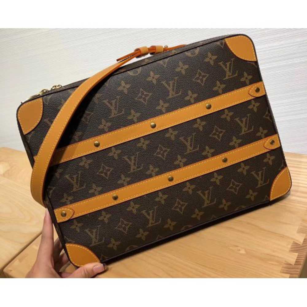 Louis Vuitton Replica Monogram Canvas Soft Trunk Messenger MM Bag M44754 2019