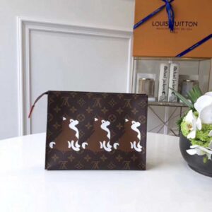 Louis Vuitton Replica Monogram Canvas Toiletry Pouch 26 Bag M47542 Shiba Dog 2018