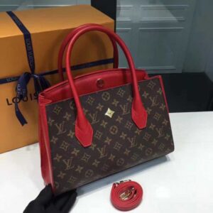 Louis Vuitton Replica Monogram Canvas and Calf Leather Florine Bag M42270 cherry 2017(75202)