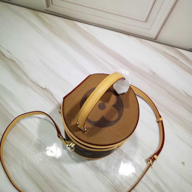 Louis Vuitton Replica Monogram Canvas and Reverse Cannes Beauty Case Bucket Bag M44603 2019