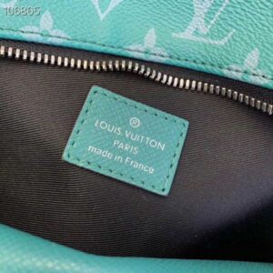 Louis Vuitton Replica Monogram Canvas and Taiga Leather Discovery Backpack PM Bag M30227 Green 2019