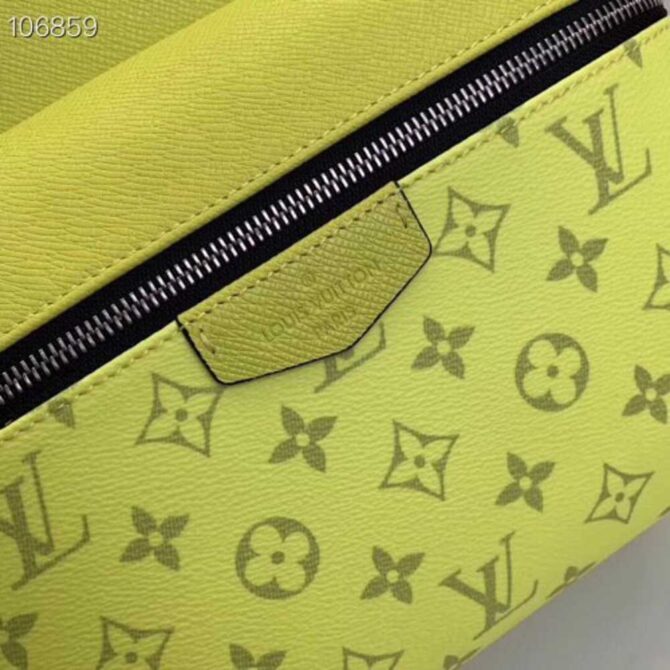Louis Vuitton Replica Monogram Canvas and Taiga Leather Discovery Backpack PM Bag M30228 Yellow 2019