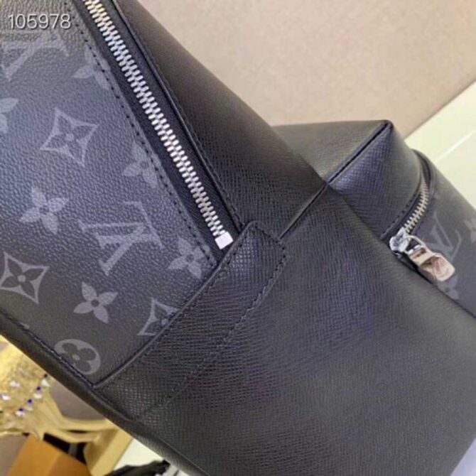 Louis Vuitton Replica Monogram Canvas and Taiga Leather Discovery Backpack PM Bag M30230 Black 2019