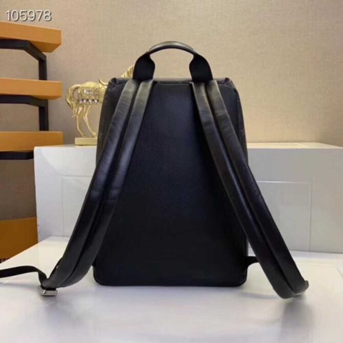 Louis Vuitton Replica Monogram Canvas and Taiga Leather Discovery Backpack PM Bag M30230 Black 2019