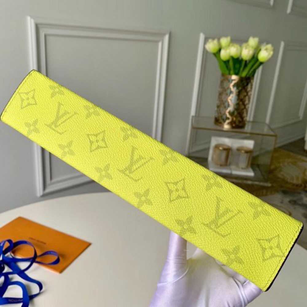 Louis Vuitton Replica Monogram Canvas/Taiga Leather Pochette Voyage MM Bag Yellow 2019