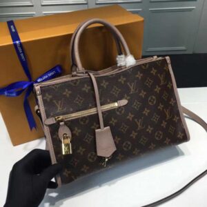 Louis Vuitton Replica Monogram Coated Canvas Popincourt PM M43463 Taupe Glace 2017