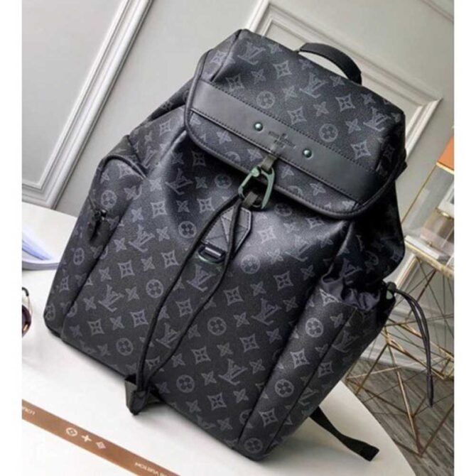 Louis Vuitton Replica Monogram Eclipse Canvas Discovery Backpack Bag M43694 2018