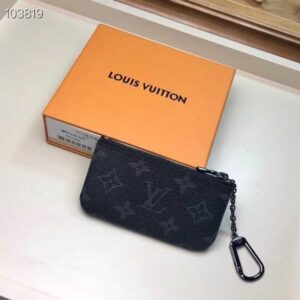 Louis Vuitton Replica Monogram Eclipse Canvas Pochette Cle Key Pouch M62650