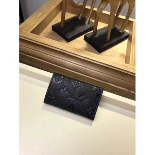 Louis Vuitton Replica Monogram Empreinte 6 Key Holder M64421 Black