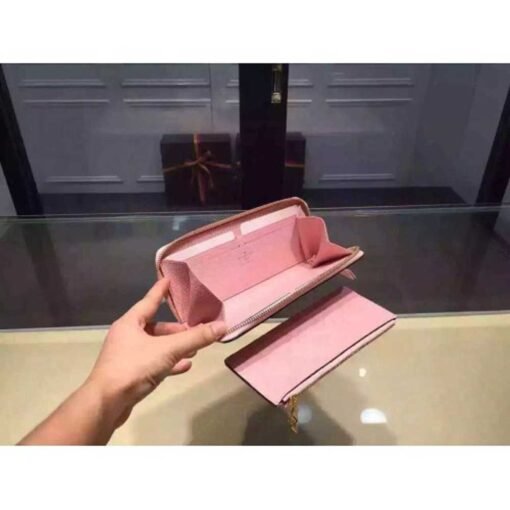 Louis Vuitton Replica Monogram Empreinte Clemence Wallet Pink