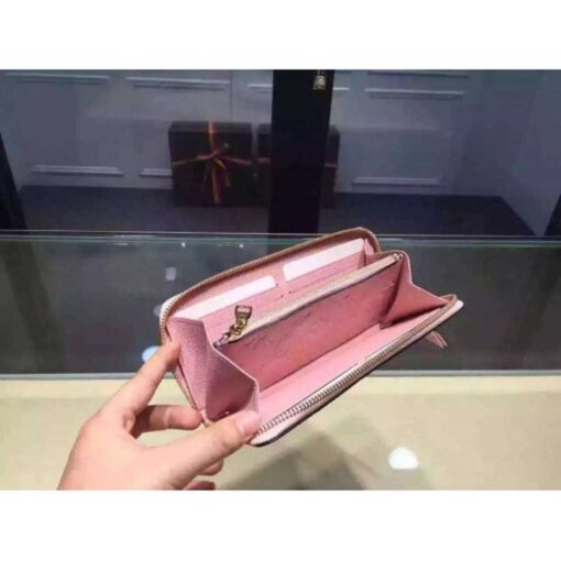 Louis Vuitton Replica Monogram Empreinte Clemence Wallet Pink