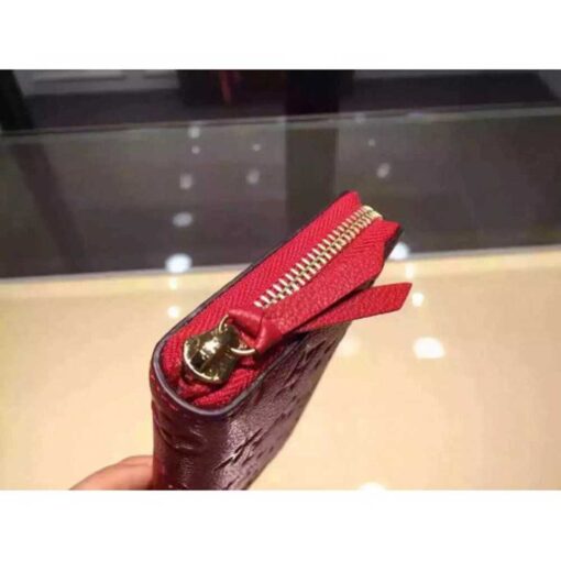 Louis Vuitton Replica Monogram Empreinte Clemence Wallet Red