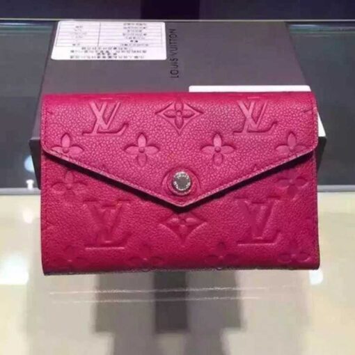 Louis Vuitton Replica Monogram Empreinte Compact Curieuse Wallet Rosy