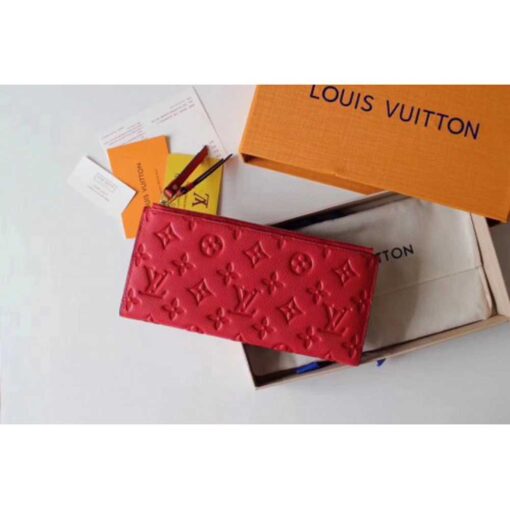 Louis Vuitton Replica Monogram Empreinte Leather Adèle Wallet M62529 Red