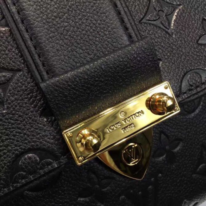 Louis Vuitton Replica Monogram Empreinte Saint Sulpice PM Shoulder Bag M43392 Black 2017
