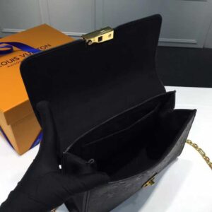 Louis Vuitton Replica Monogram Empreinte Saint Sulpice PM Shoulder Bag M43392 Black 2017
