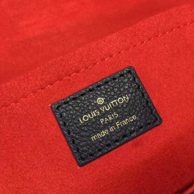 Louis Vuitton Replica Monogram Empreinte Saint Sulpice PM Shoulder Bag M43392 Marine Rouge 2017