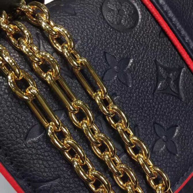 Louis Vuitton Replica Monogram Empreinte Saint Sulpice PM Shoulder Bag M43392 Marine Rouge 2017