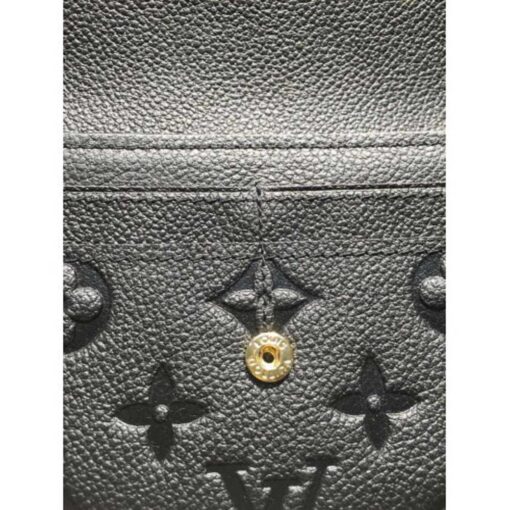 Louis Vuitton Replica Monogram Empreinte Sarah Wallet Black