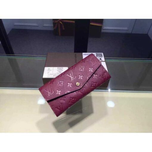 Louis Vuitton Replica Monogram Empreinte Sarah Wallet Fuchsia