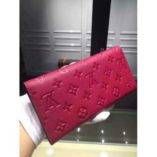 Louis Vuitton Replica Monogram Empreinte Sarah Wallet Rosy