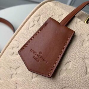 Louis Vuitton Replica Monogram Empreinte Speedy Bandouliere 30 Bag Creme Caramel 2019