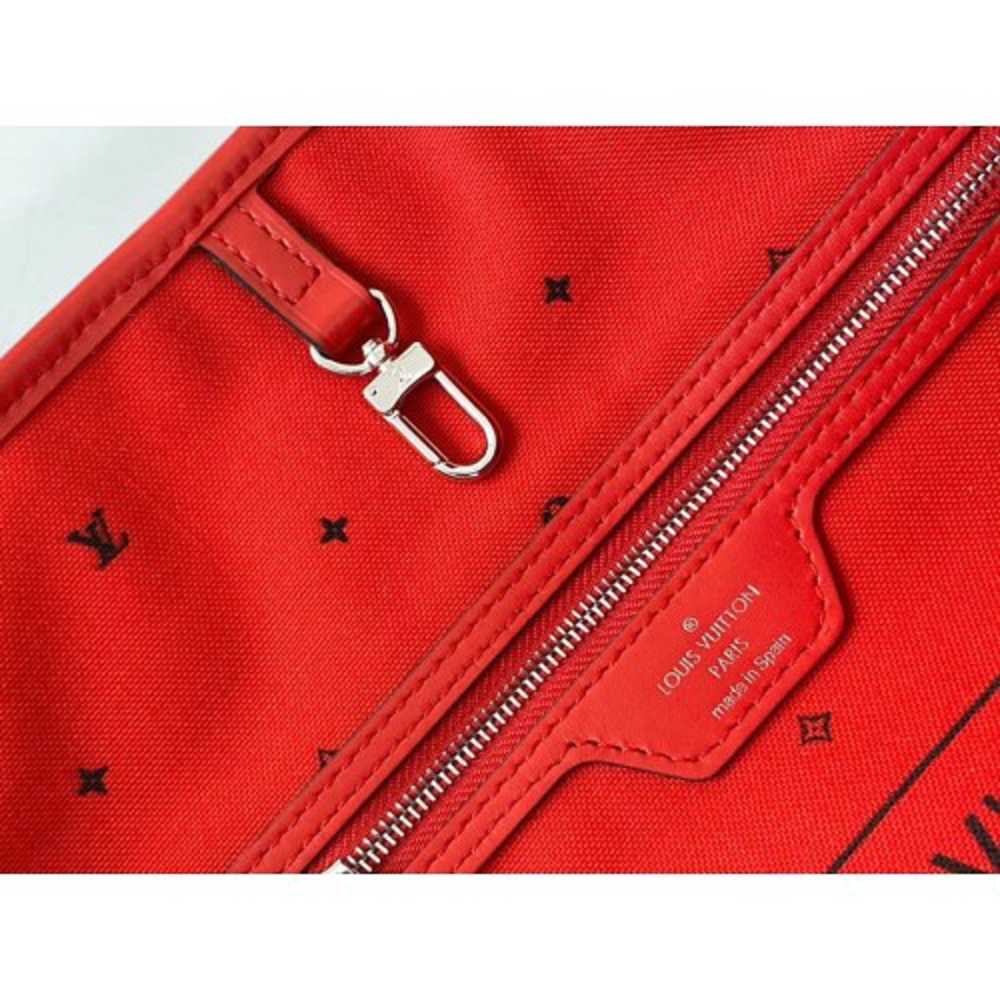Louis Vuitton Replica Monogram Giant Canvas LV Replica Escale Neverfull MM Tote Bag M45127 Rouge Red