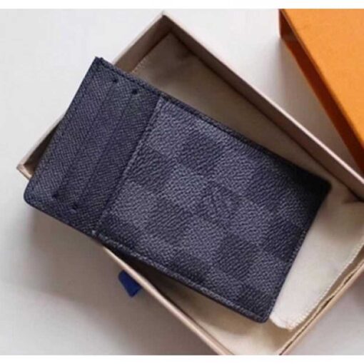 Louis Vuitton Replica Monogram Graphite Canvas Coin Card Holder M62666