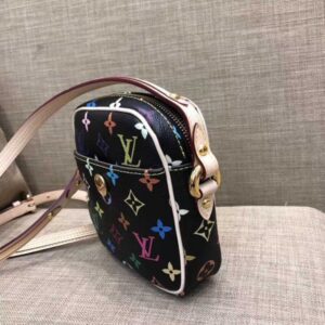 Louis Vuitton Replica Monogram Multicolor Lift Shoulder Pochette Bag M40056 Black