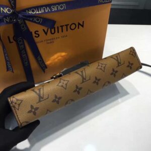 Louis Vuitton Replica Monogram Reverse Canvas Column Clutch Bag M44101 2017(75302)