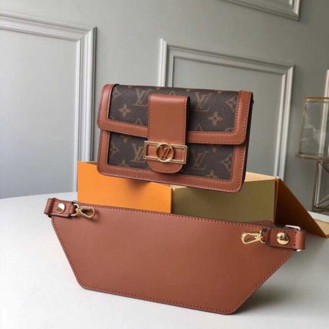 Louis Vuitton Replica Monogram Reverse Canvas Dauphine Chest Bumbag Bag M44586 2019