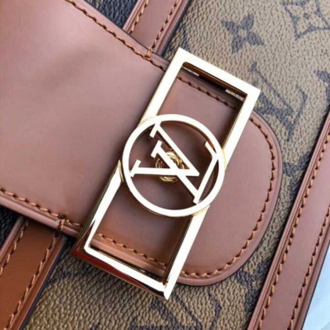 Louis Vuitton Replica Monogram Reverse Canvas Dauphine MM Bag M44391 2019