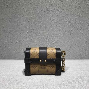 Louis Vuitton Replica Monogram Reverse Canvas Mini Malle Chain Bag 2018
