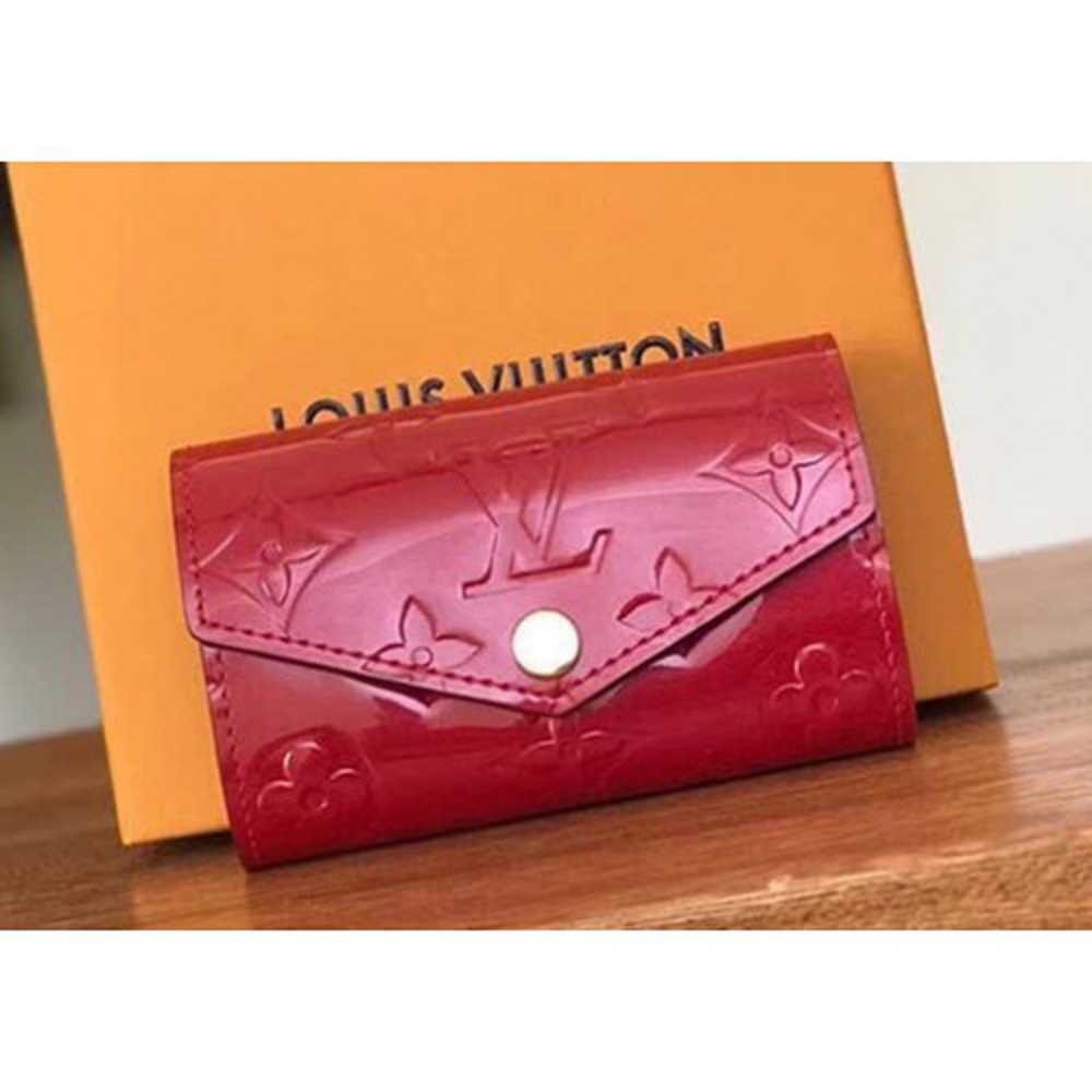 Louis Vuitton Replica Monogram Vernis Leather 6 Key Holder M61223 Cerise