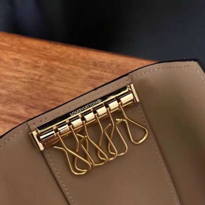 Louis Vuitton Replica Monogram Vernis Leather 6 Key Holder M61223 Pink