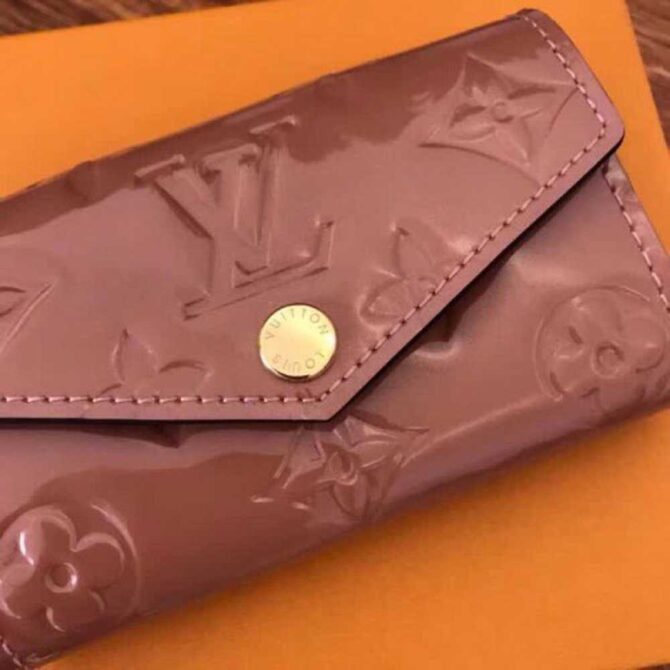 Louis Vuitton Replica Monogram Vernis Leather 6 Key Holder M61223 Pink