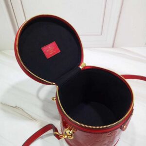 Louis Vuitton Replica Monogram Vernis Leather Canvas Cannes Beauty Case Bucket Bag M53998 Rouge 2019