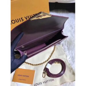 Louis Vuitton Replica Monogram Vernis Leather Envelope Clutch on Chain M90990 Burgundy