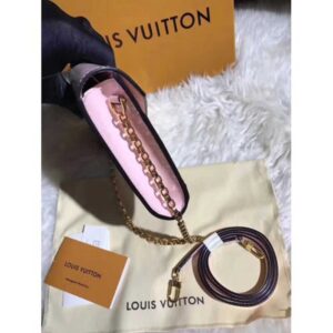 Louis Vuitton Replica Monogram Vernis Leather Envelope Clutch on Chain M90990 Light Pink
